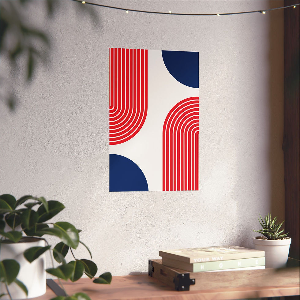 Thumbnail: Modern Geometric 10 Matte Poster - Philadelphia Phillies - Home
