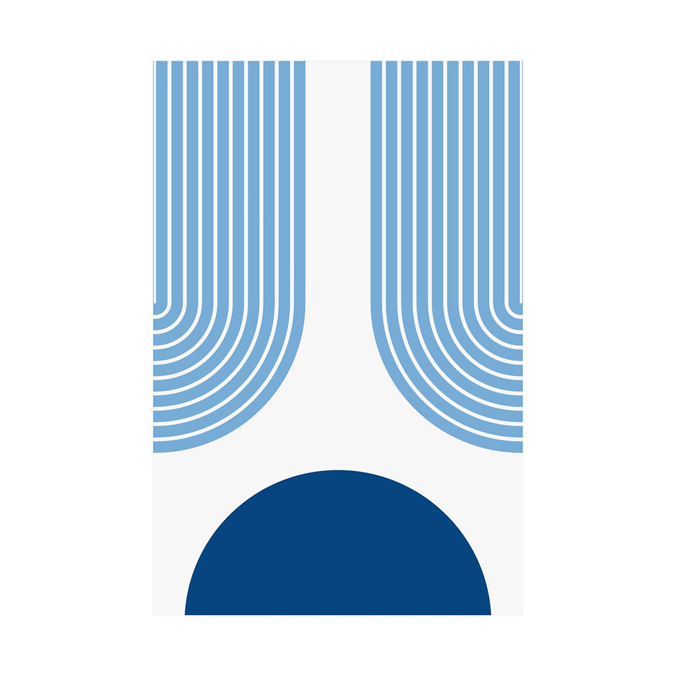 Thumbnail: Modern Geometric 11 Matte Poster - Kansas City Royals - Home
