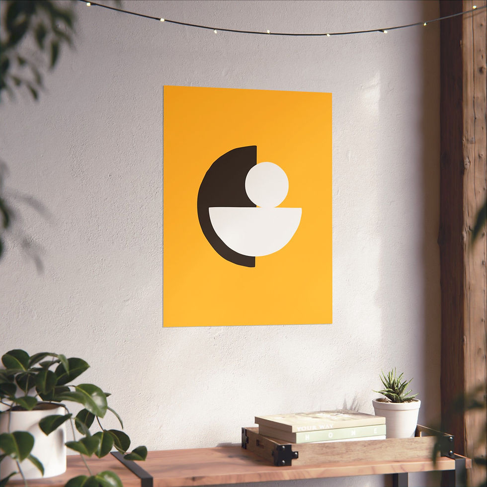 Thumbnail: Modern Geometric 31 Matte Poster - San Diego Padres - Alt