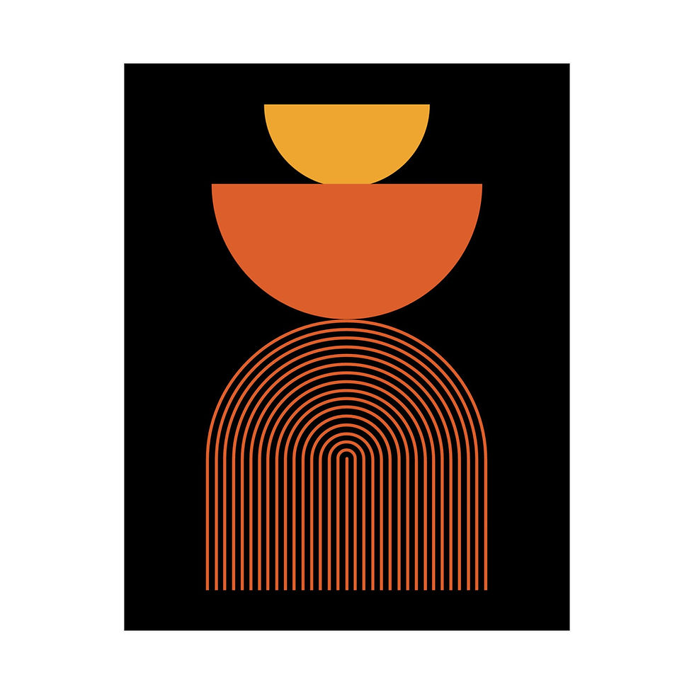 Geometric 24 Matte Poster - Phoenix Suns - Alt