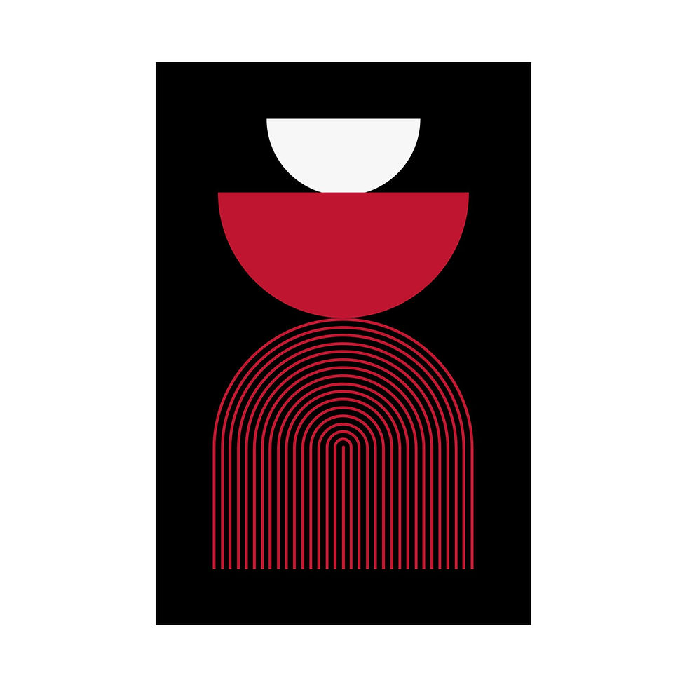 Thumbnail: Modern Geometric 24 Matte Poster - Atlanta Hawks - Alt