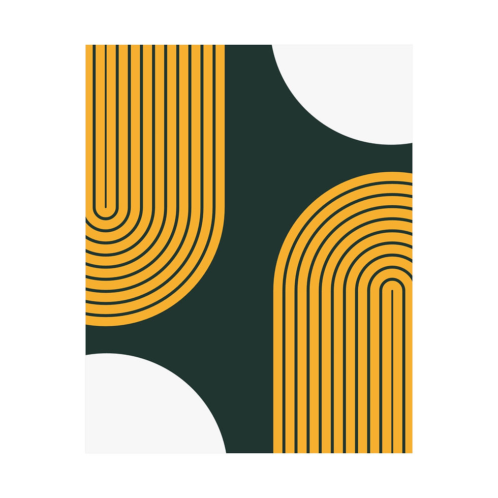 Thumbnail: Modern Geometric 10 Matte Poster - Green Bay Packers - Away