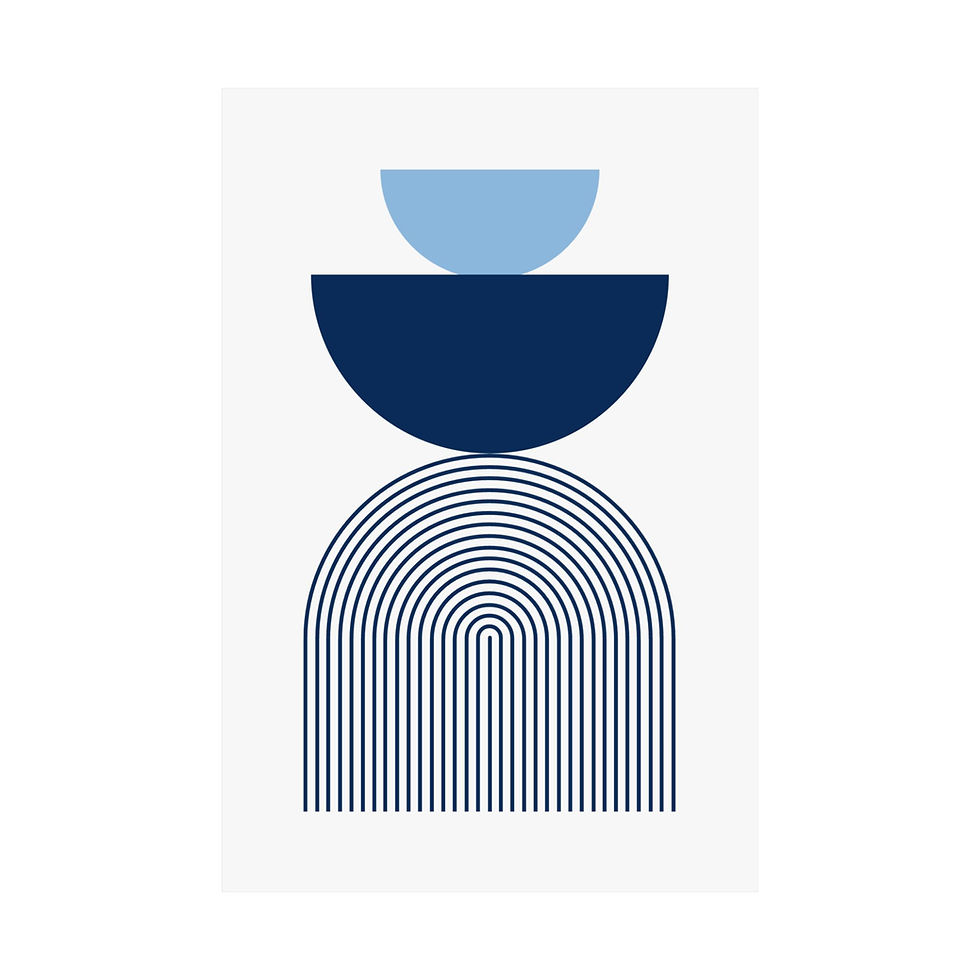 Thumbnail: Geometric 24 Matte Poster - Tampa Bay Rays - Home
