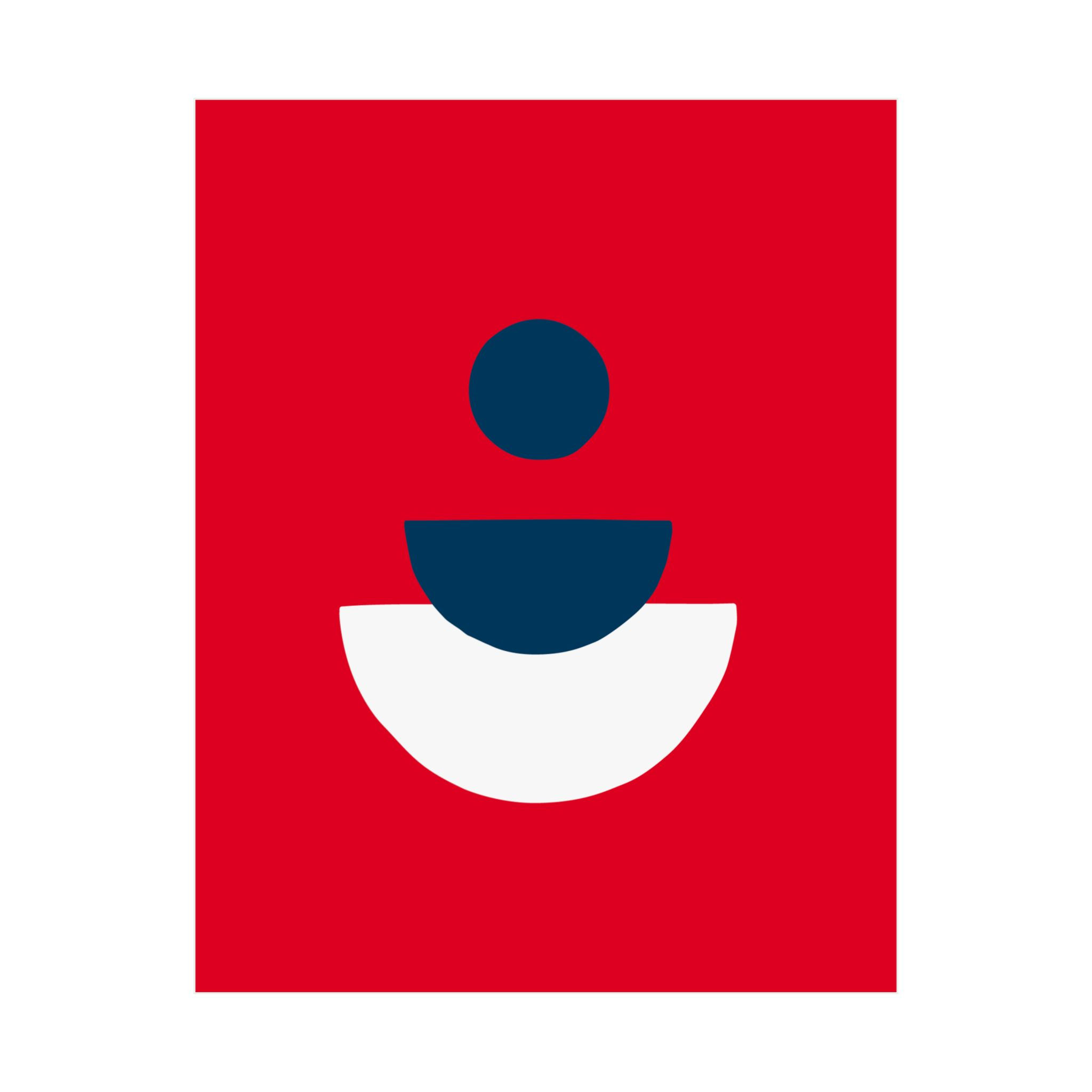 Geometric 28 Matte Poster - Cleveland Guardians - Away