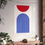 Thumbnail: Geometric 09 Matte Poster - Detroit Pistons - Home