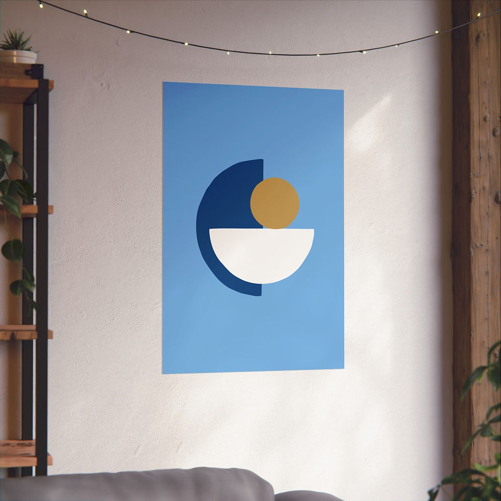 Thumbnail: Modern Geometric 31 Matte Poster - Kansas City Royals - Alt