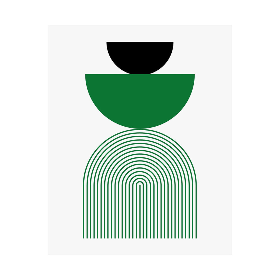 Thumbnail: Modern Geometric 24 Matte Poster - Boston Celtics - Home
