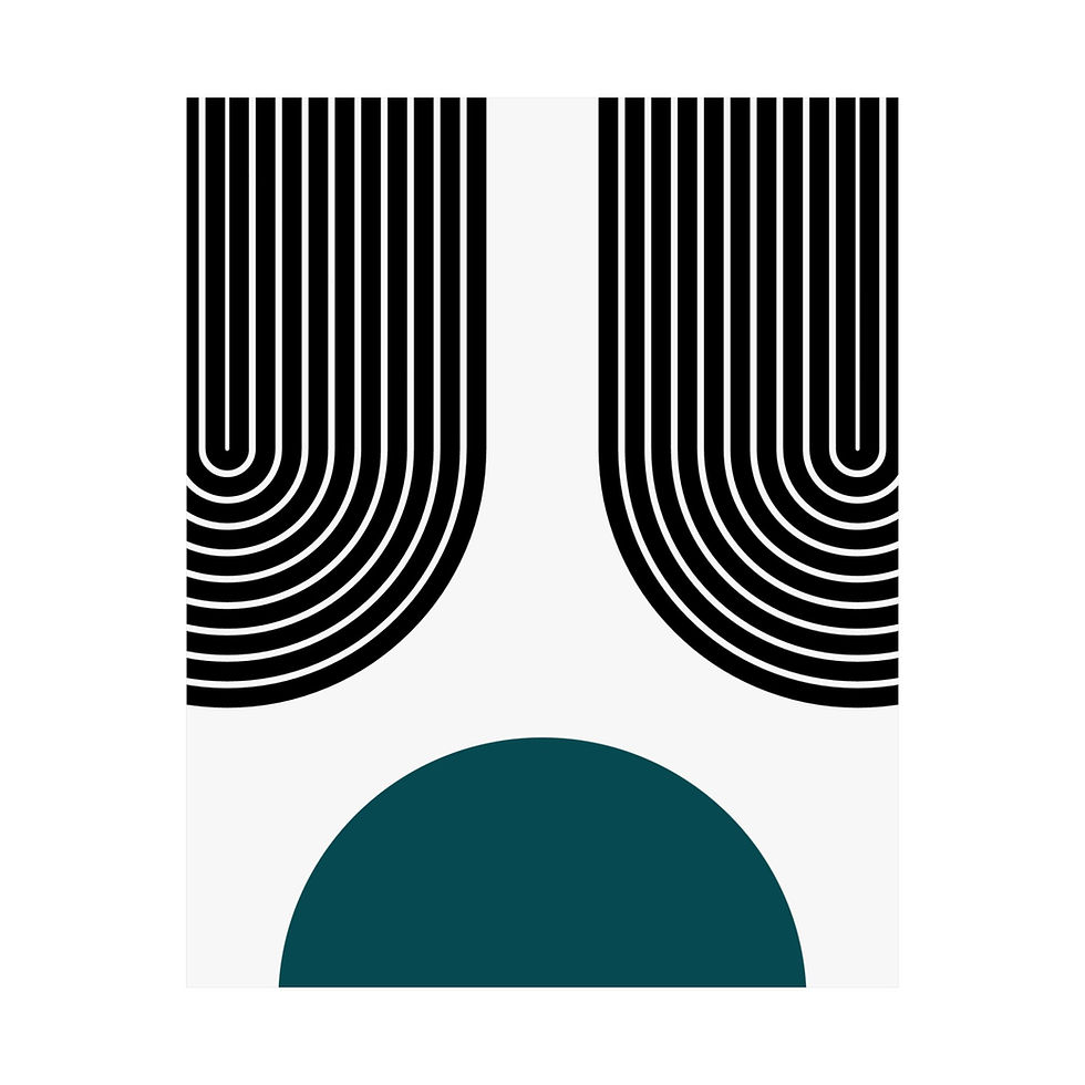 Thumbnail: Modern Geometric - 11 - Matte Poster - Philadelphia Eagles - Home