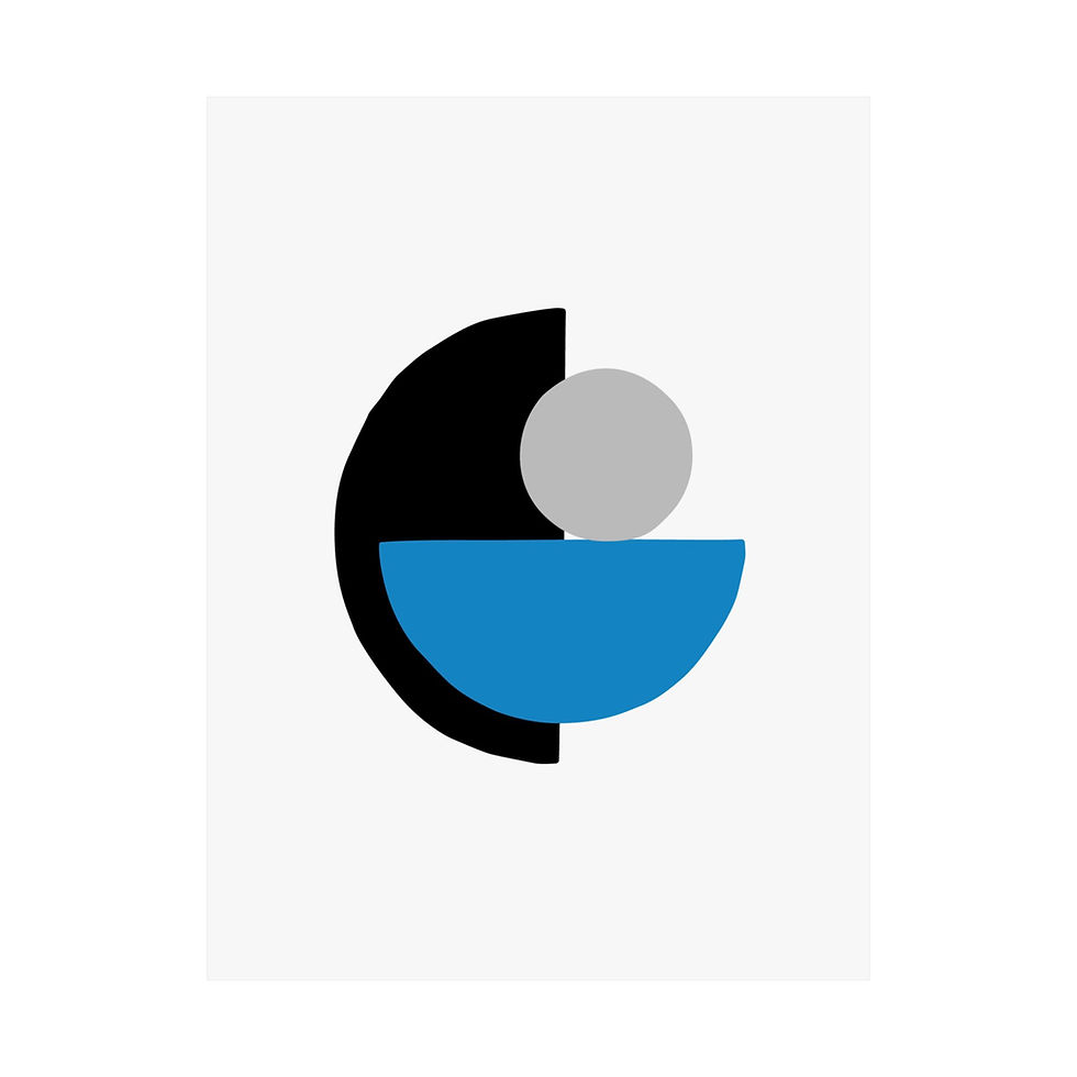 Thumbnail: Geometric 31 Matte Poster - Carolina Panthers - Home