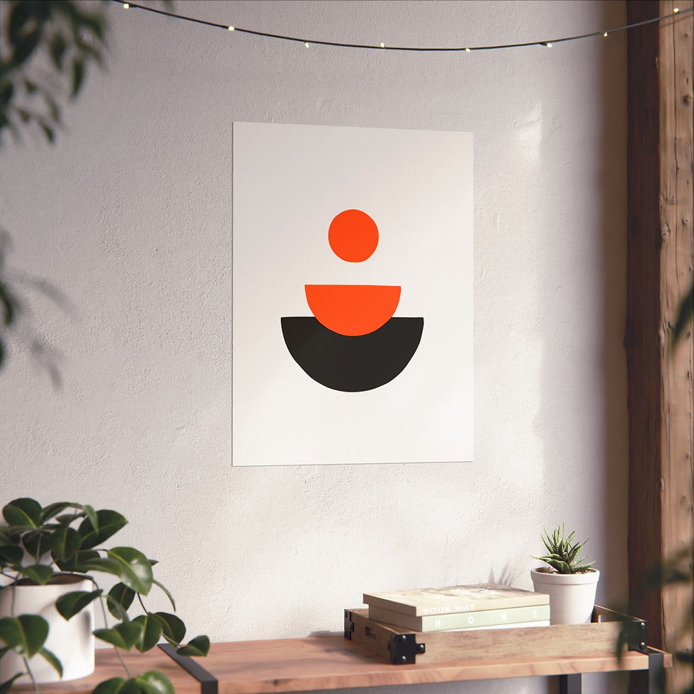 Thumbnail: Modern Geometric 28 Matte Poster - San Francisco Giants - Home