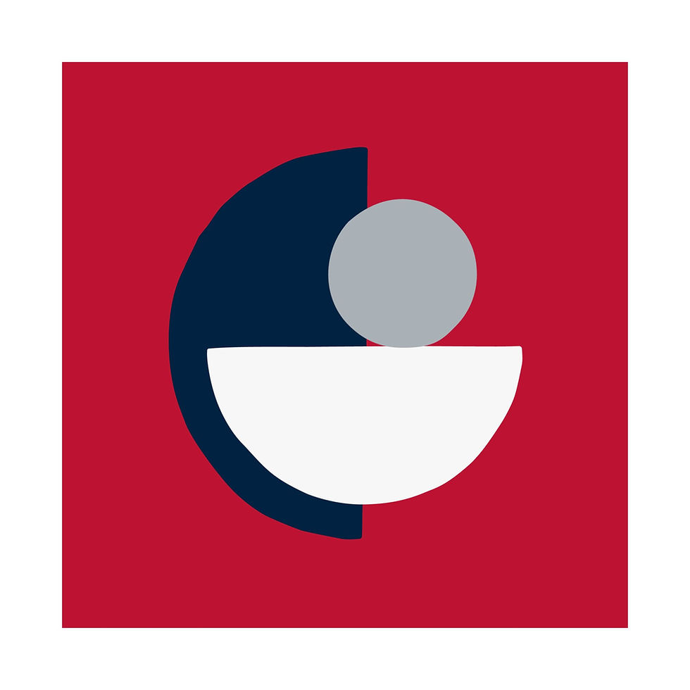 Thumbnail: Modern Geometric 31 Matte Poster - New England Patriots - Alt