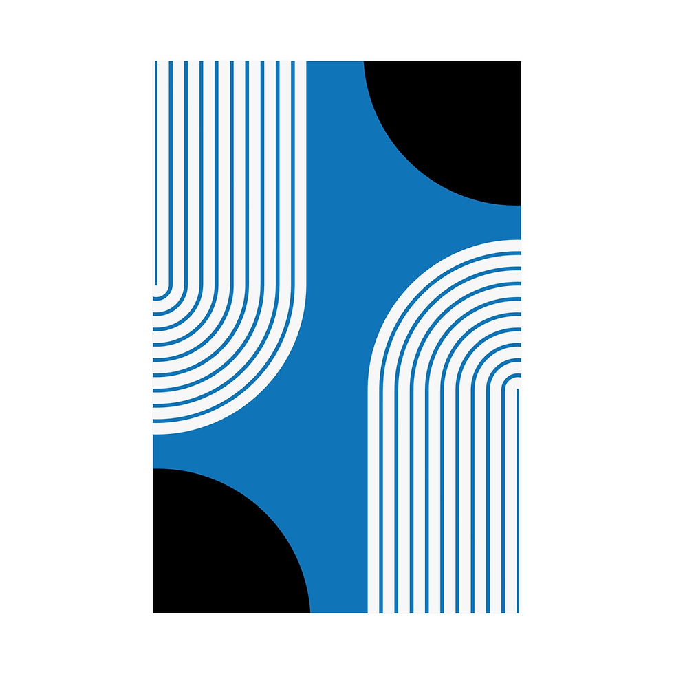 Thumbnail: Modern Geometric 10 Matte Poster - Orlando Magic - Away