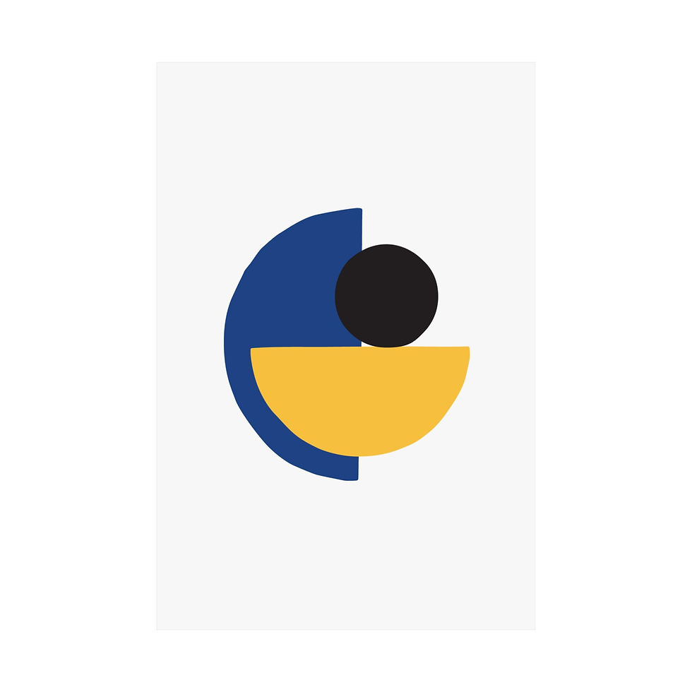 Thumbnail: Modern Geometric 31 Matte Poster - Golden State Warriors - Home