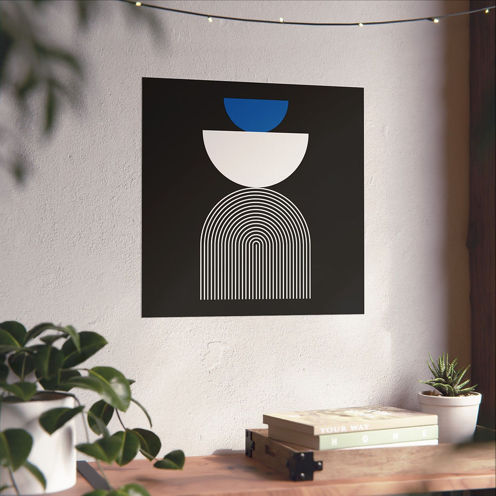 Thumbnail: Modern Geometric 24 Matte Poster - Orlando Magic - Alt