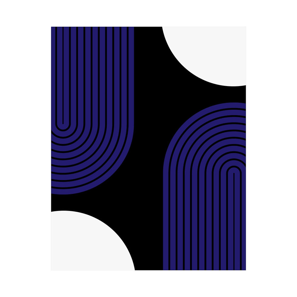 Thumbnail: Modern Geometric 10 Matte Poster - Baltimore Ravens - Alt