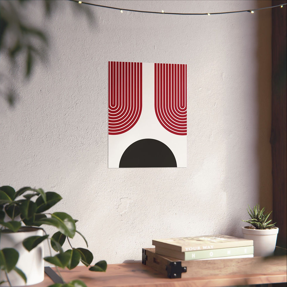 Thumbnail: Geometric 11 Matte Poster - Arizona Diamondbacks - Home