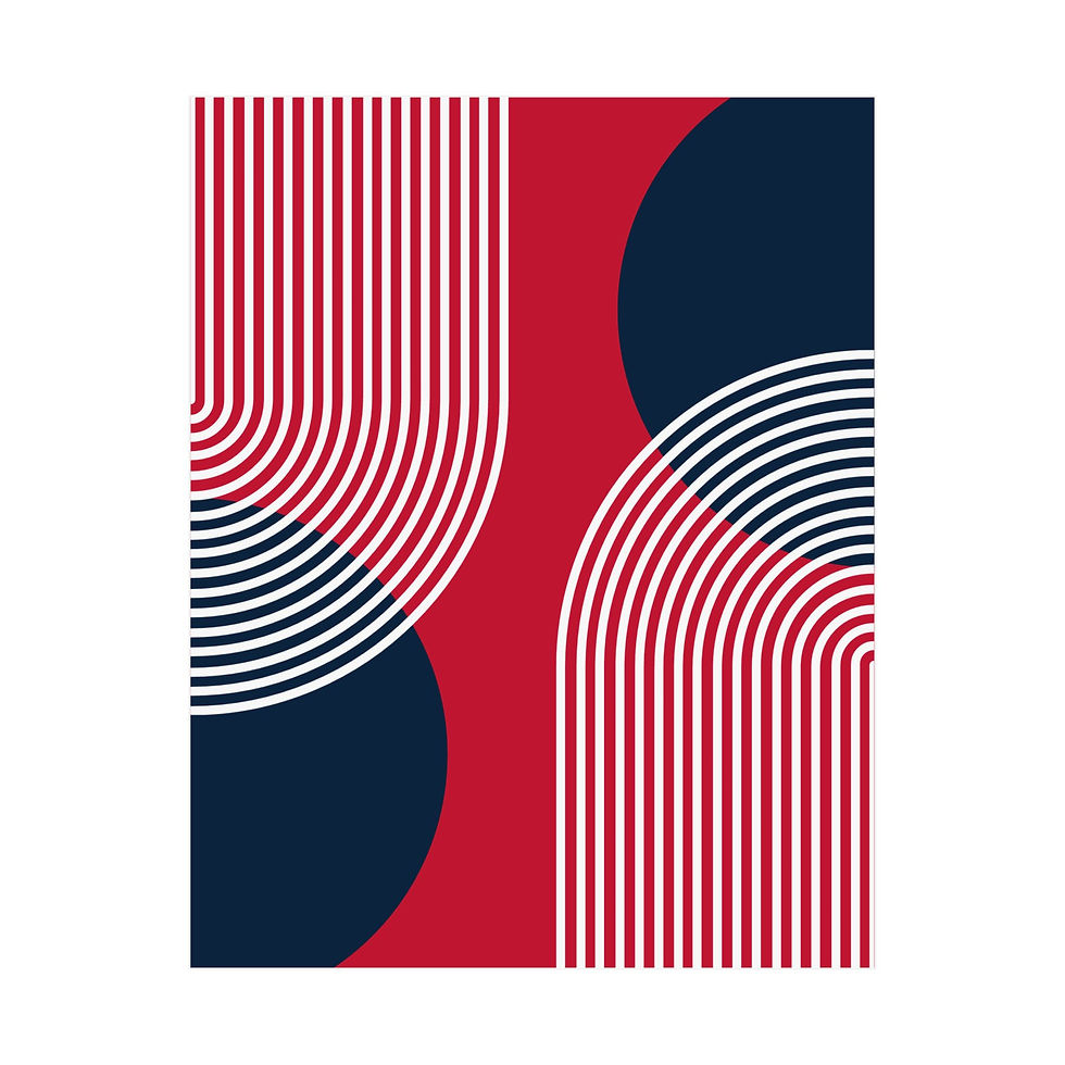 Geometric 25 Matte Poster - New Orleans Pelicans - Alt