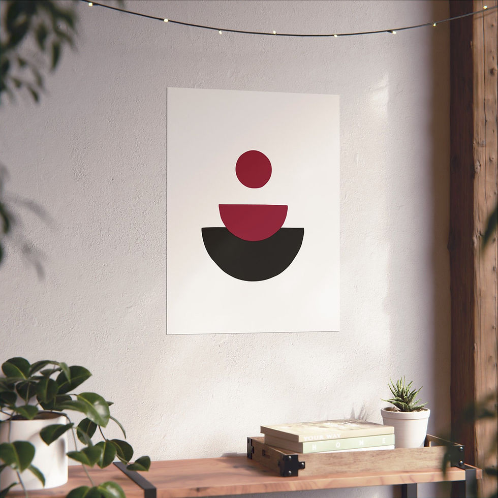 Thumbnail: Geometric 28 Matte Poster -Arizona Cardinals - Home