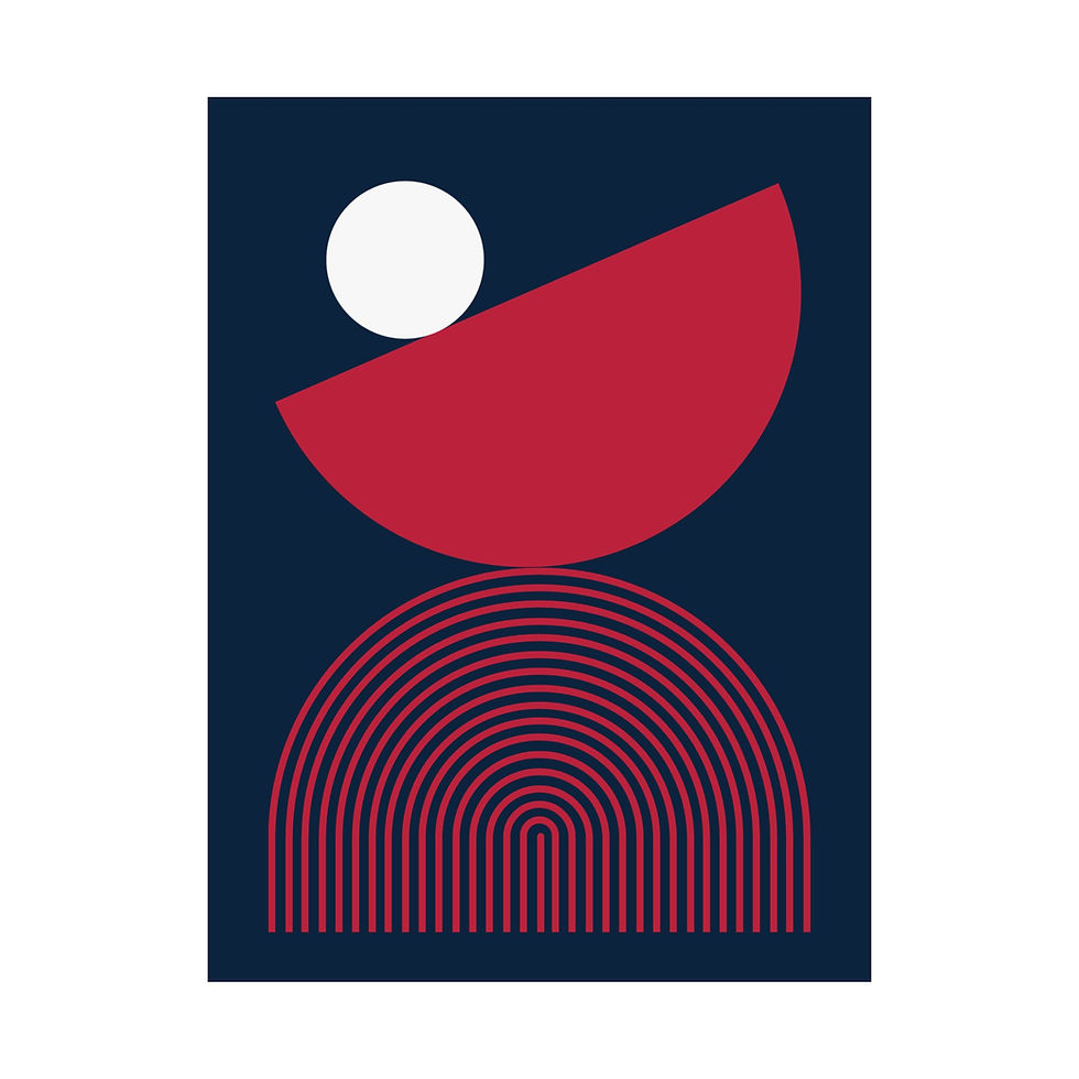 Thumbnail: Geometric 26 Matte Poster - St. Louis Cardinals - Alt