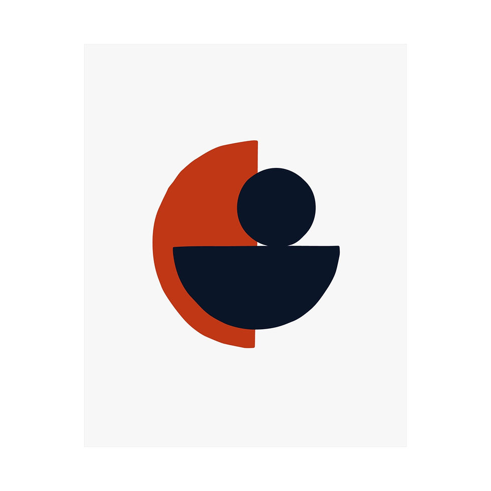 Thumbnail: Geometric 31 Matte Poster - Chicago Bears - Home