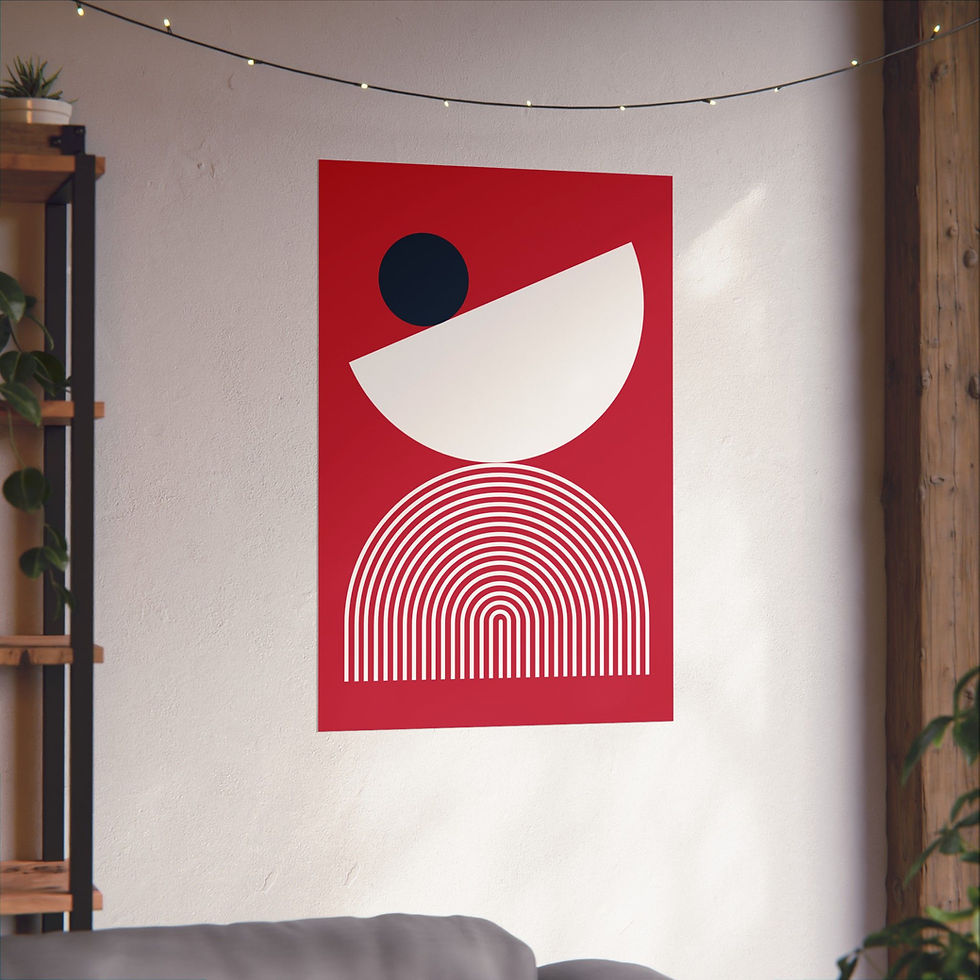 Thumbnail: Geometric 26 Matte Poster - St. Louis Cardinals - Away