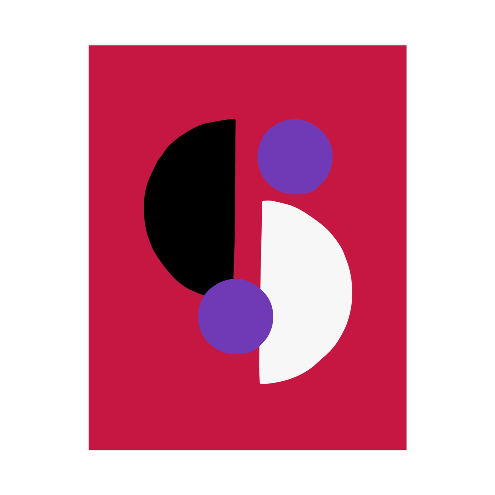 Geometric 29 Matte Poster -Toronto Raptors - Away