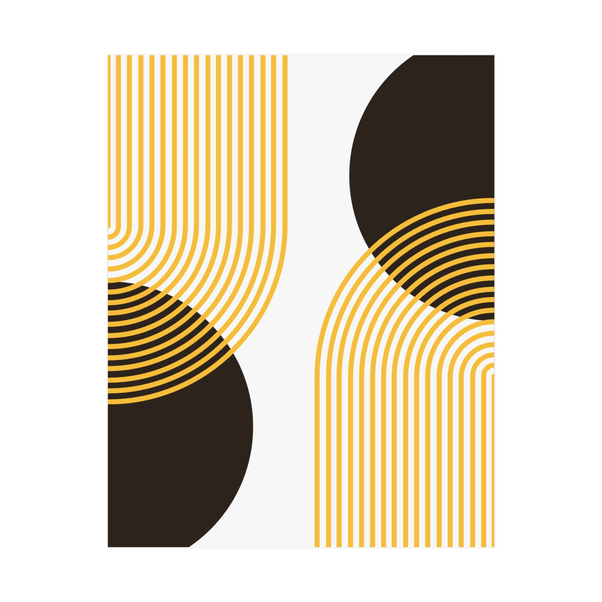 Modern Geometric 25 Matte Poster - San Diego Padres - Home