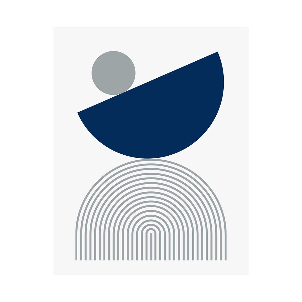 Geometric 26 Matte Poster - Indianapolis Colts - Home