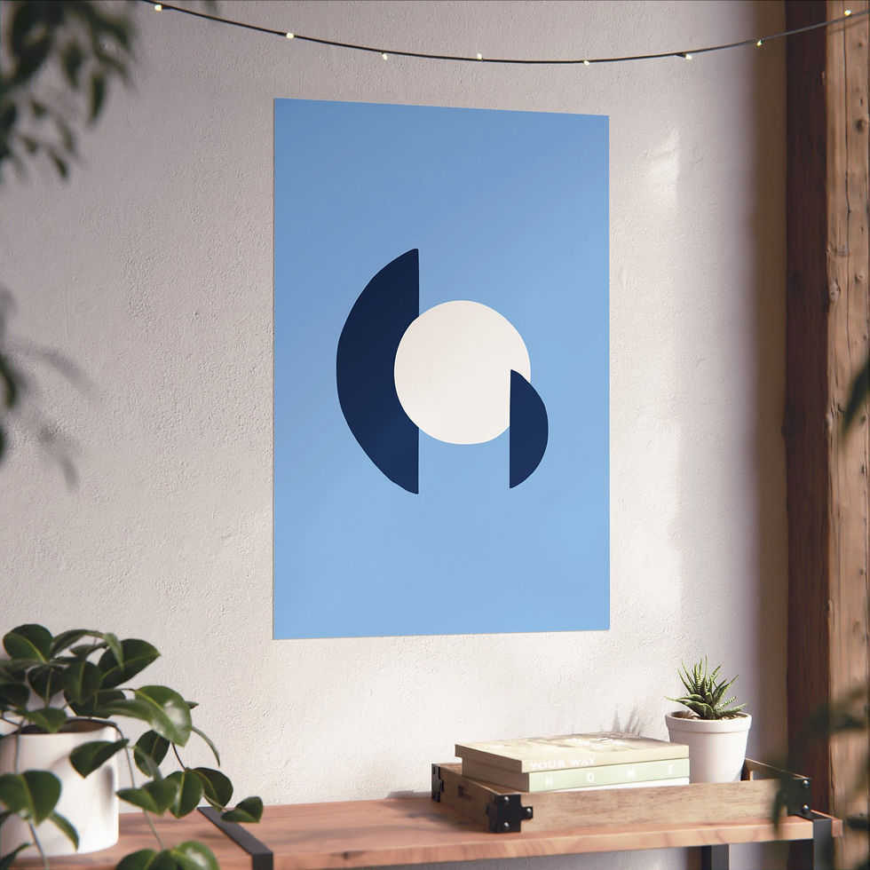 Thumbnail: Geometric 30 Matte Poster - Tampa Bay Rays - Alt