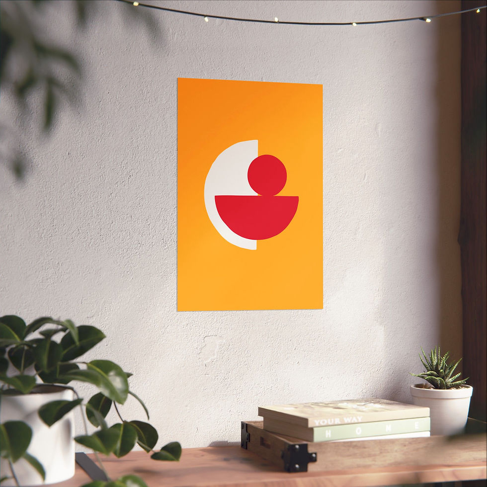 Thumbnail: Modern Geometric 31 Matte Poster - Kansas City Chiefs - Alt