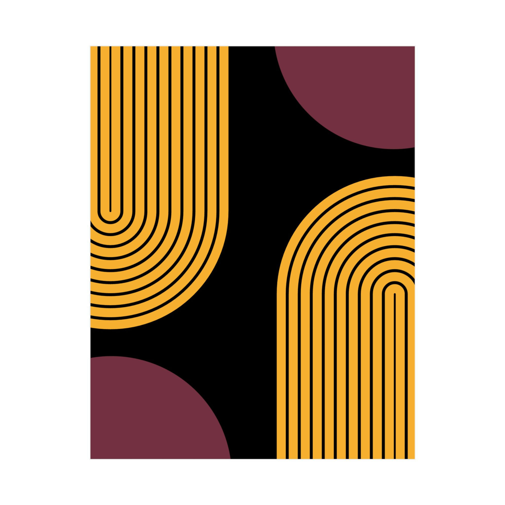 Geometric 10 Matte Poster - Washington Commanders - Alt