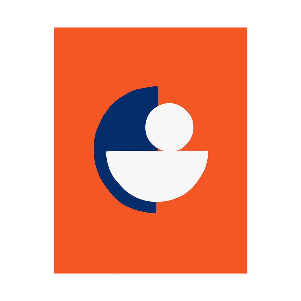 Modern Geometric 31 Matte Poster - New York Mets - Alt