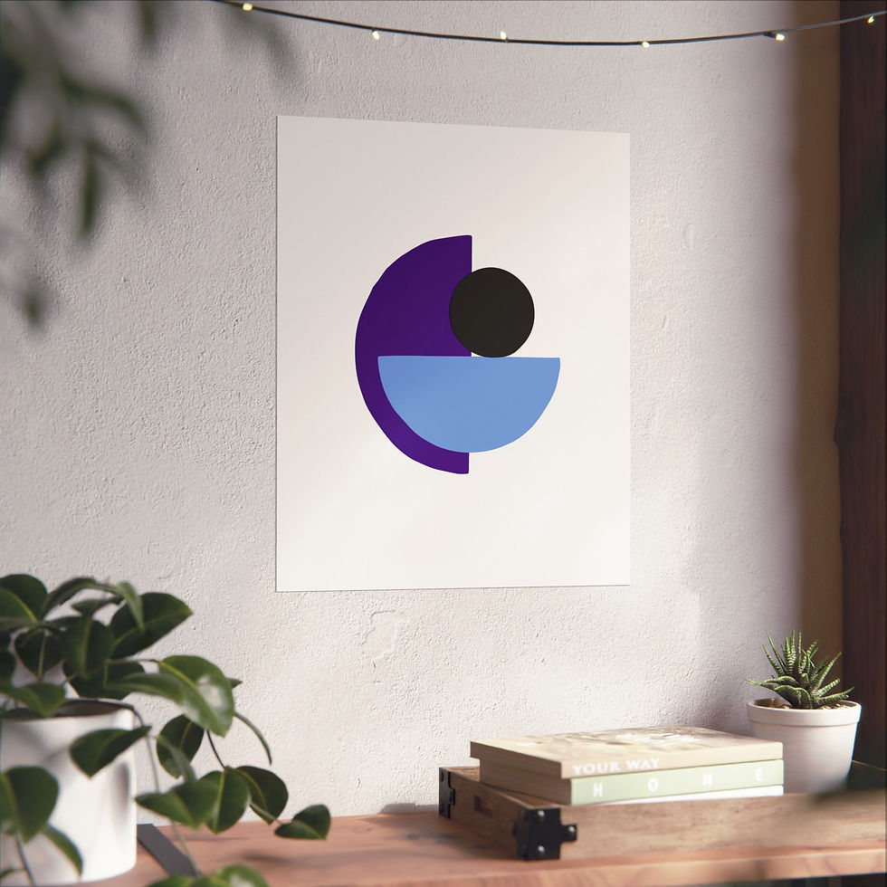 Thumbnail: Geometric 31 Matte Poster - Utah Jazz - Home