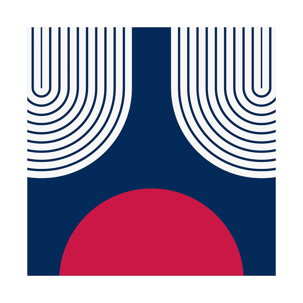 Thumbnail: Geometric 11 Matte Poster - Minnesota Twins - Away