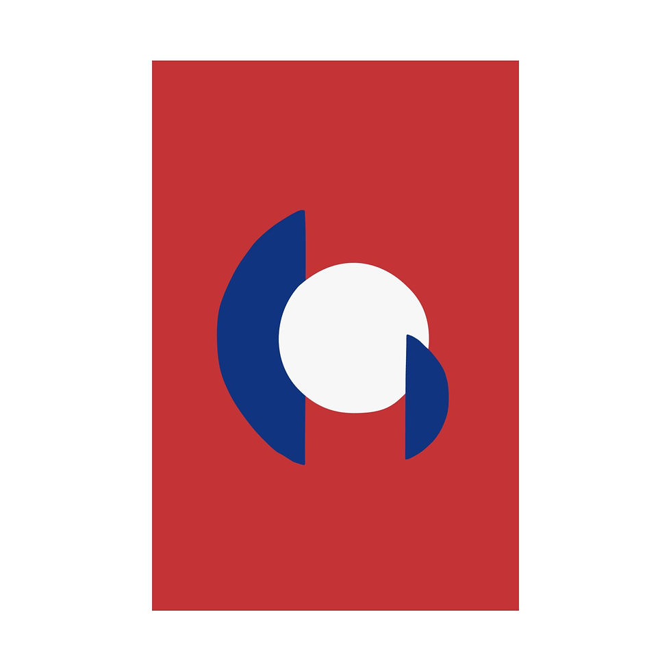 Thumbnail: Modern Geometric 30 Matte Poster - Chicago Cubs - Alt
