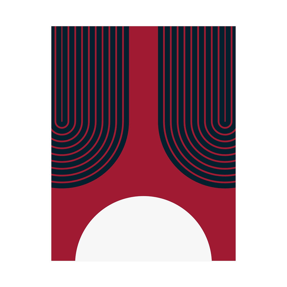 Geometric 11 Matte Poster - Houston Texans - Alt