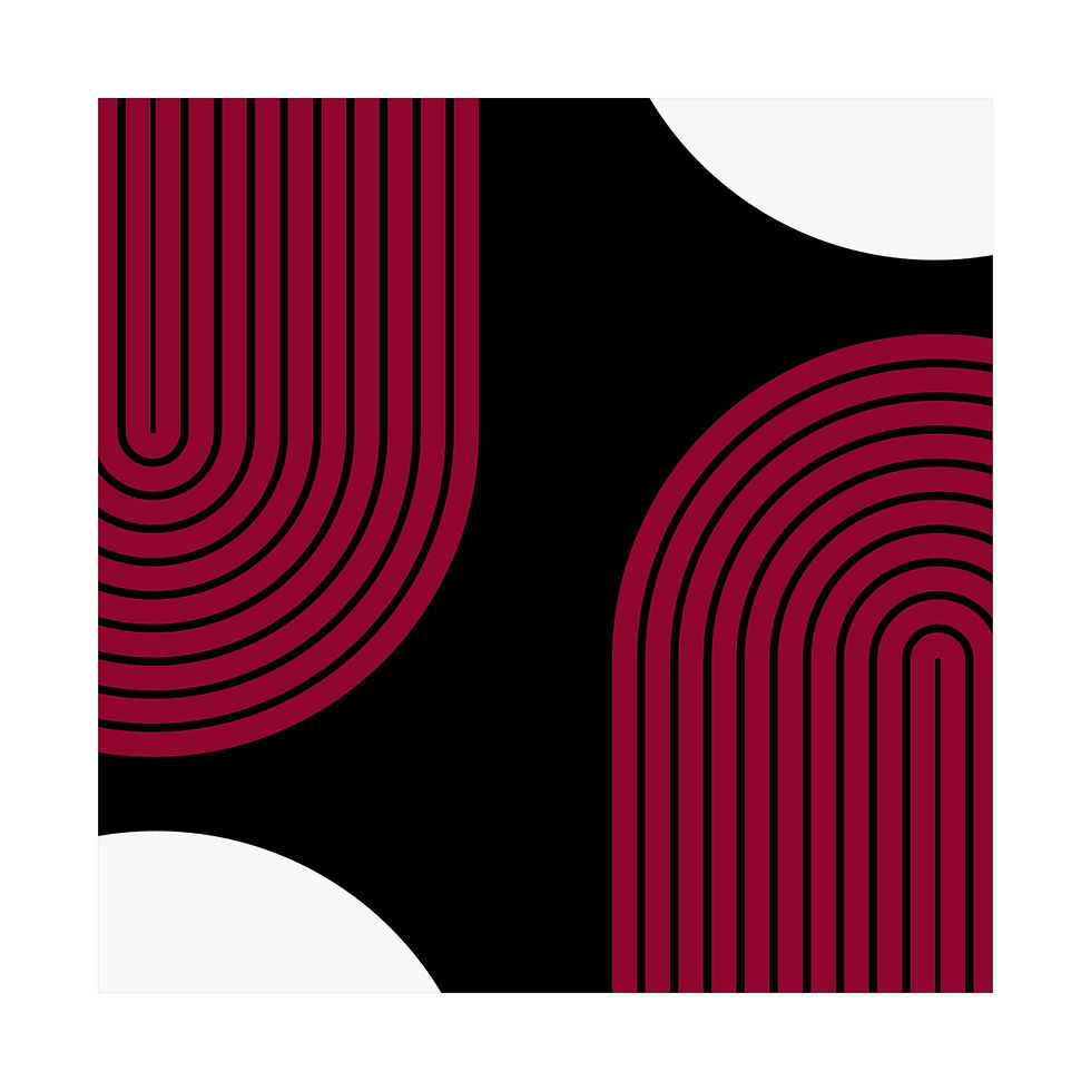 Thumbnail: Geometric 10 Matte Poster - Miami Heat - Away