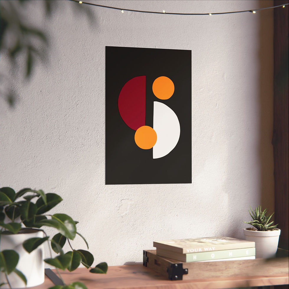 Thumbnail: Geometric 29 Matte Poster - Miami Heat - Away
