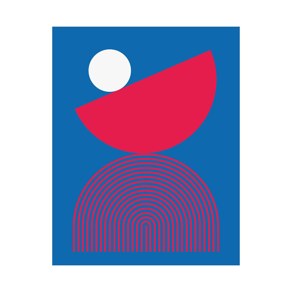 Geometric 26 Matte Poster - Philadelphia 76ers - Away