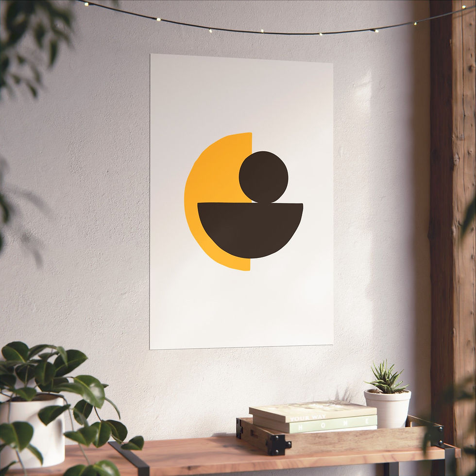 Thumbnail: Modern Geometric 31 Matte Poster - San Diego Padres - Home
