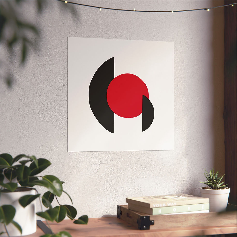 Thumbnail: Geometric 30 Matte Poster - Portland Trailblazers - Home