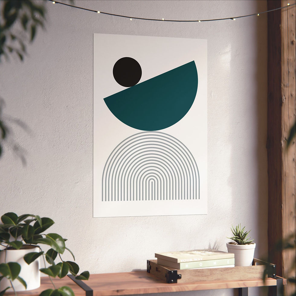 Thumbnail: Modern Geometric - 26 - Matte Poster - Philadelphia Eagles - Home