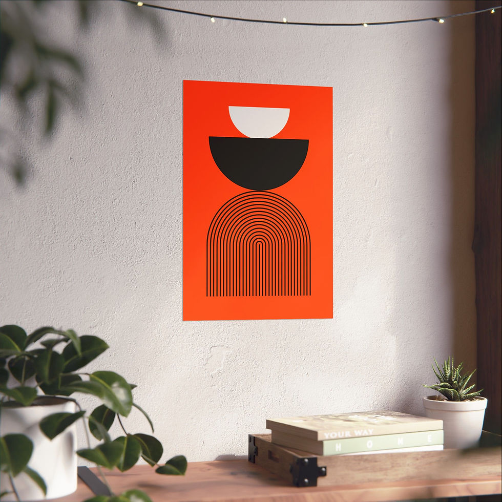 Thumbnail: Modern Geometric 24 Matte Poster - San Francisco Giants - Alt