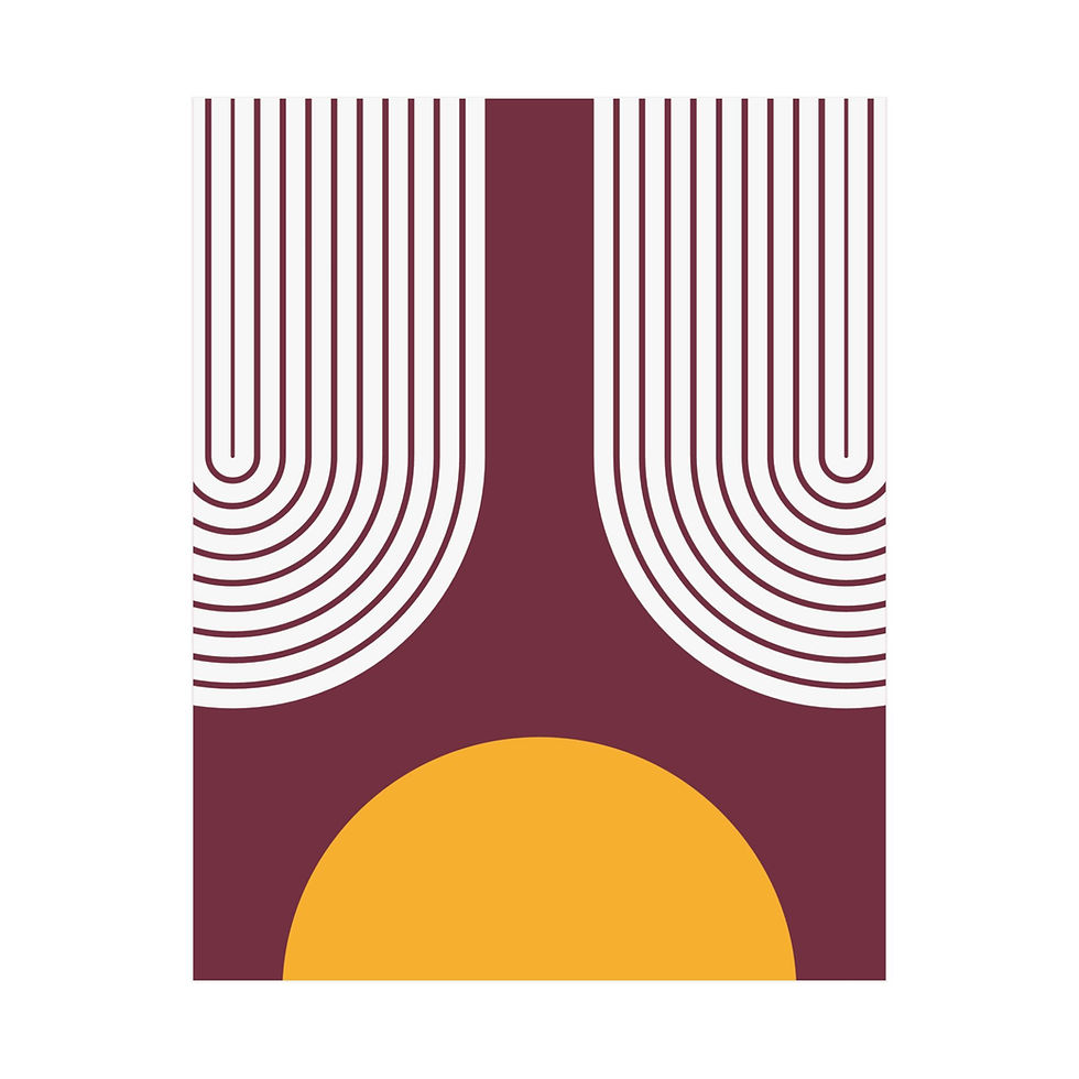 Geometric 11 Matte Poster - Washington Commanders - Away