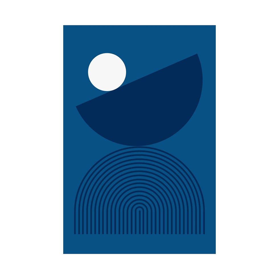 Thumbnail: Modern Geometric 26 Matte Poster - Dallas Mavericks - Away