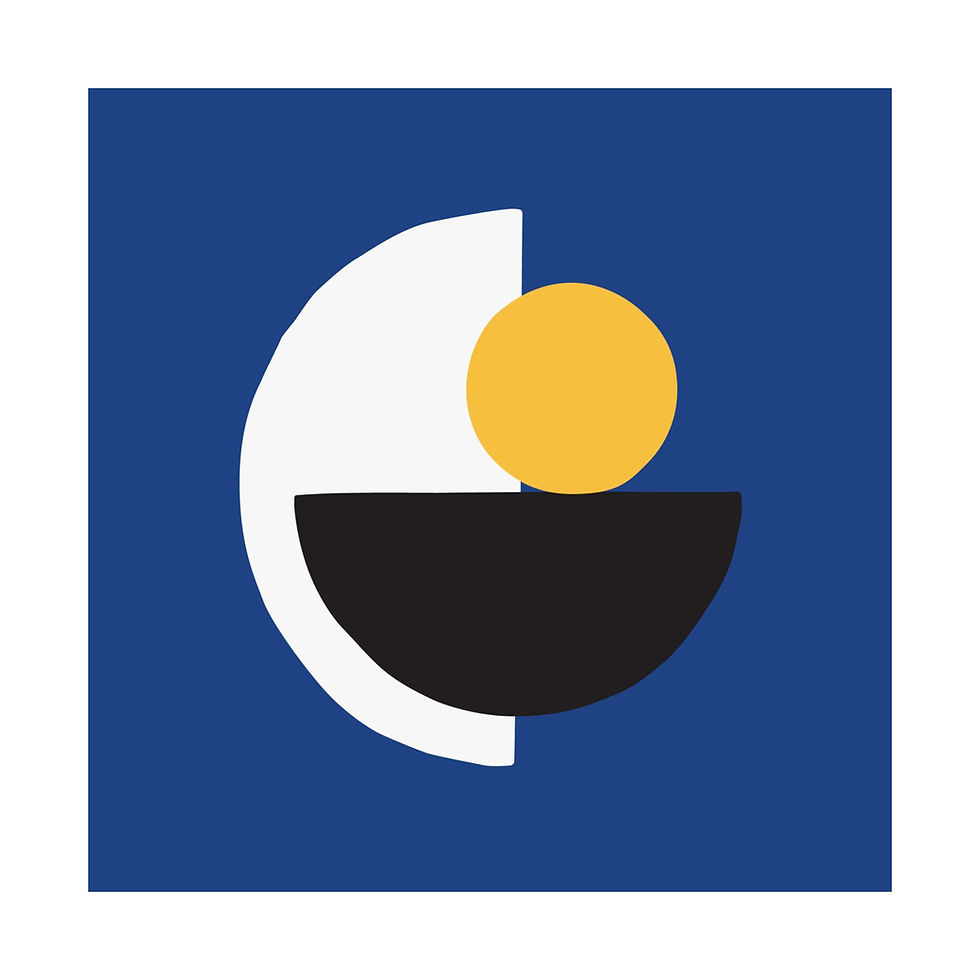 Thumbnail: Modern Geometric 31 Matte Poster - Golden State Warriors - Away