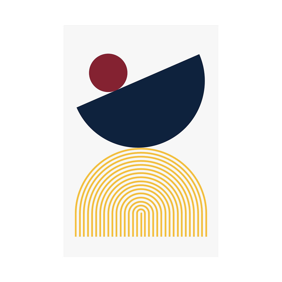 Thumbnail: Modern Geometric 26 Matte Poster - Denver Nuggets - Home