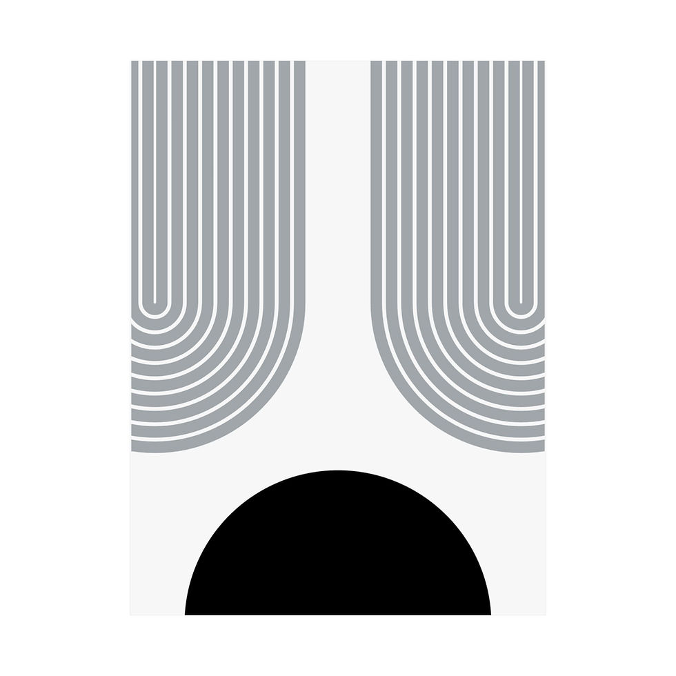 Thumbnail: Modern Geometric 11 Matte Poster - Las Vegas Raiders - Home