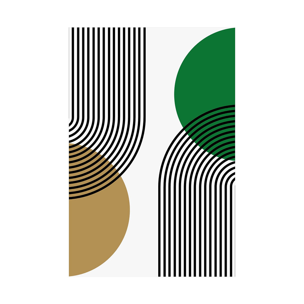 Thumbnail: Modern Geometric 25 Matte Poster - Boston Celtics - Home