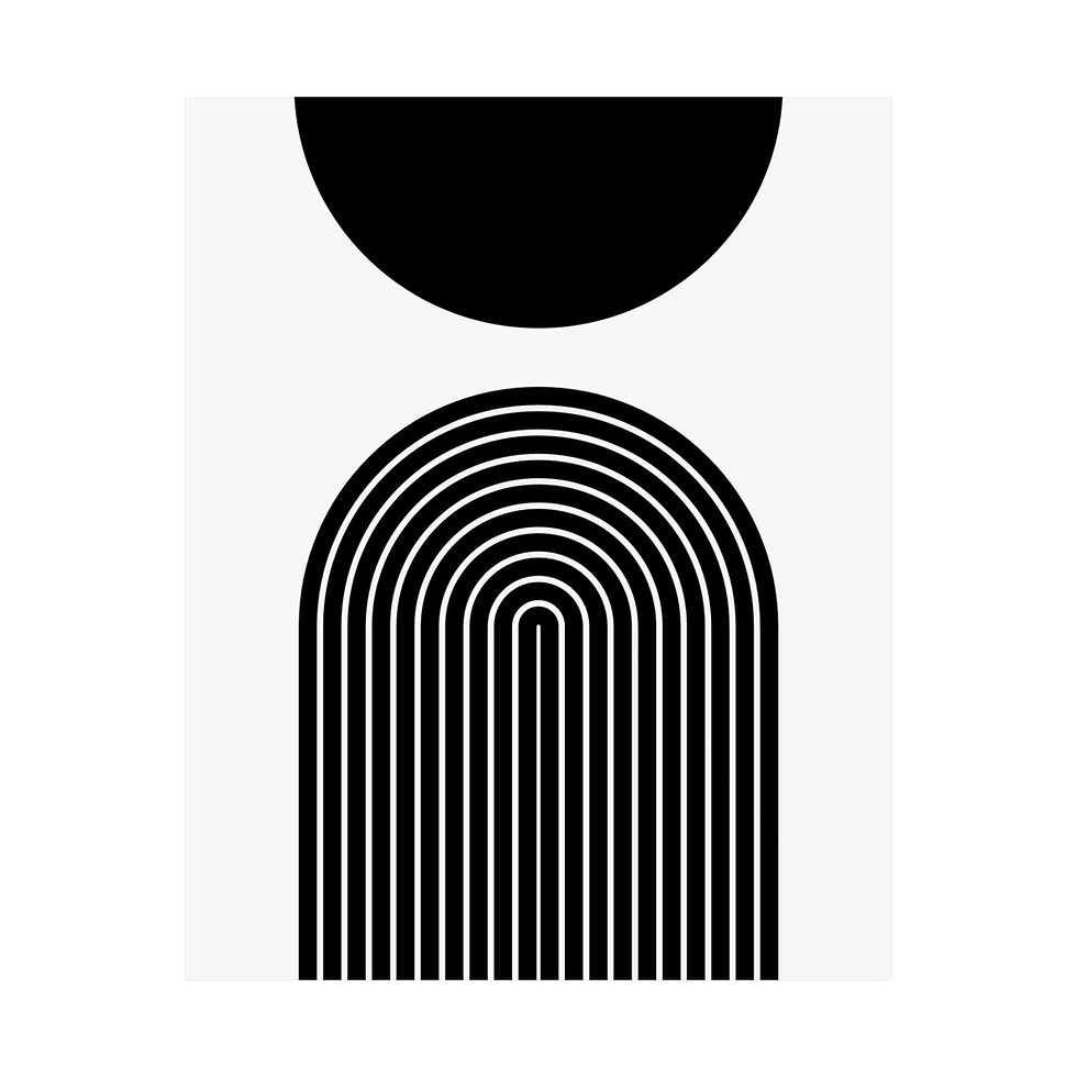 Thumbnail: Modern Geometric 09 Matte Poster - Brooklyn Nets - Home